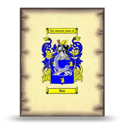 Box Coat of Arms Print