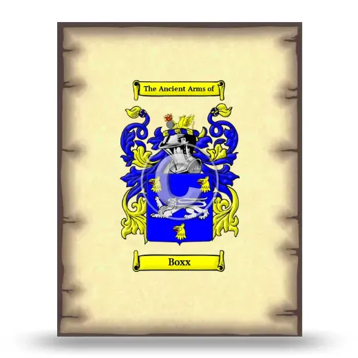 Boxx Coat of Arms Print