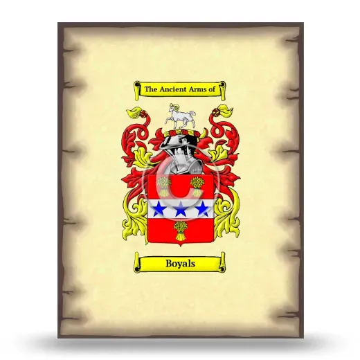 Boyals Coat of Arms Print