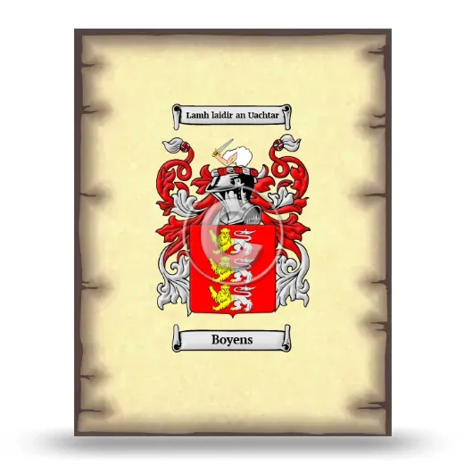 Boyens Coat of Arms Print