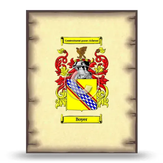 Boyer Coat of Arms Print