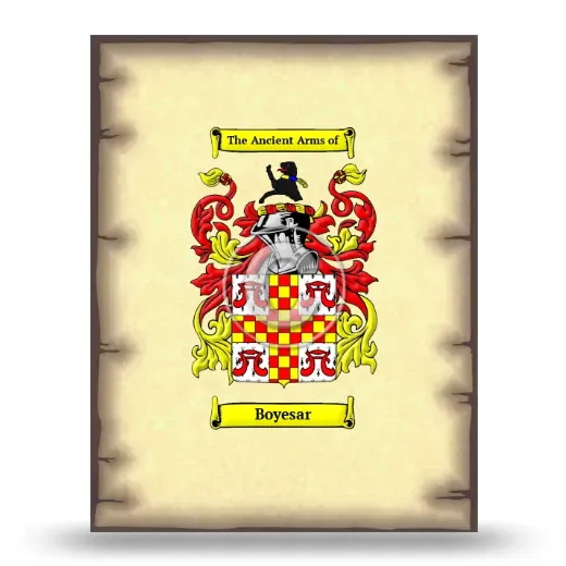 Boyesar Coat of Arms Print