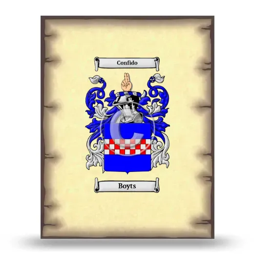 Boyts Coat of Arms Print