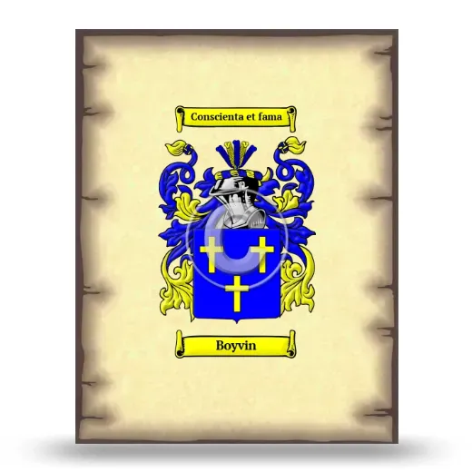 Boyvin Coat of Arms Print