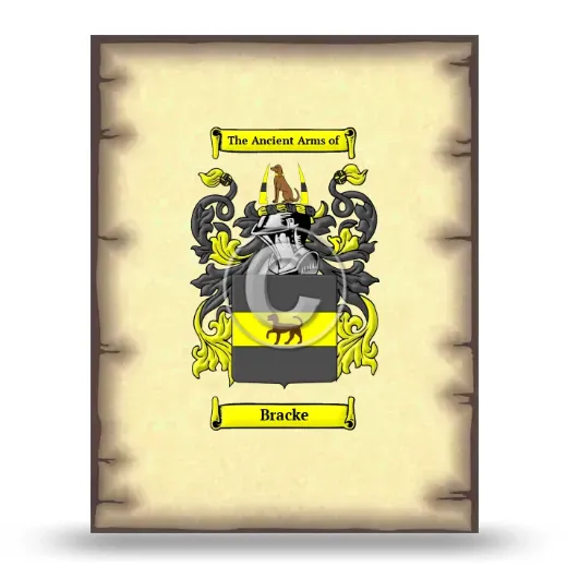 Bracke Coat of Arms Print