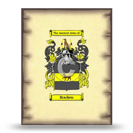 Bracken Coat of Arms Print