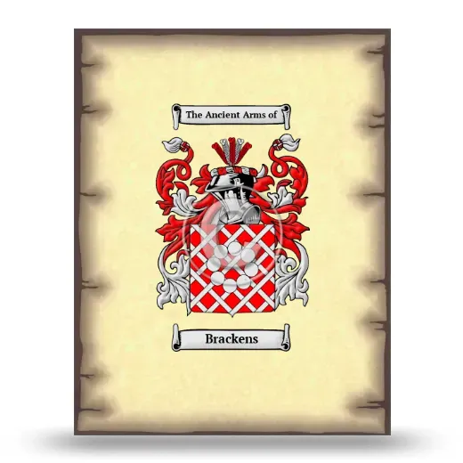 Brackens Coat of Arms Print