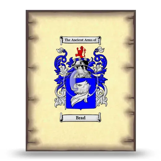 Brad Coat of Arms Print