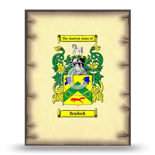 Bradock Coat of Arms Print