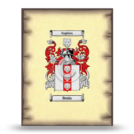 Brain Coat of Arms Print