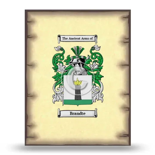 Brandte Coat of Arms Print