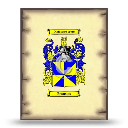 Branson Coat of Arms Print