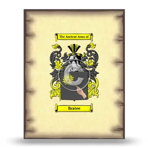 Bratee Coat of Arms Print