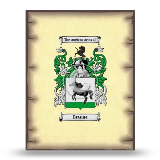 Braune Coat of Arms Print