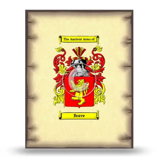 Brave Coat of Arms Print