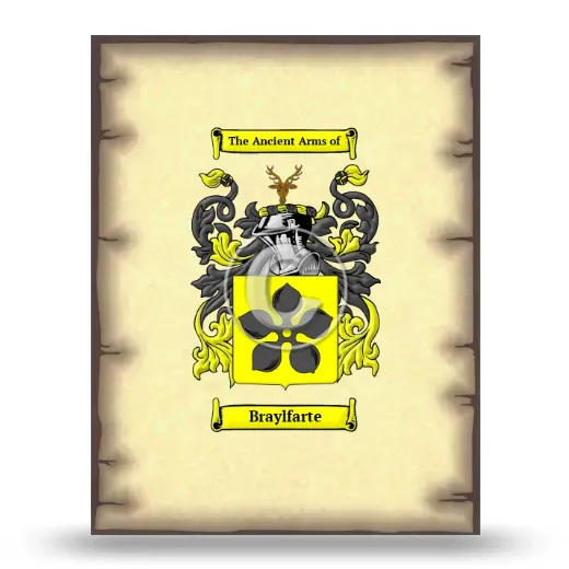 Braylfarte Coat of Arms Print