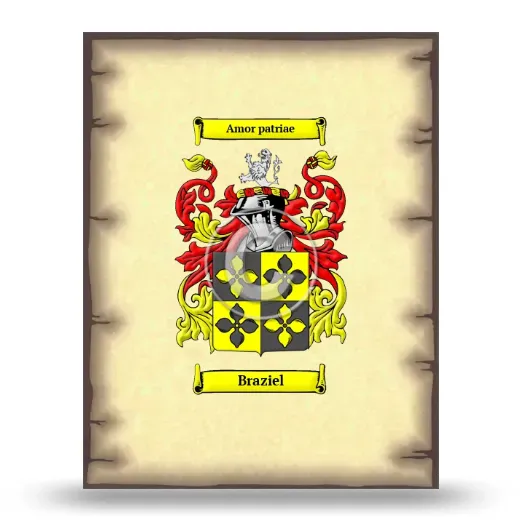 Braziel Coat of Arms Print
