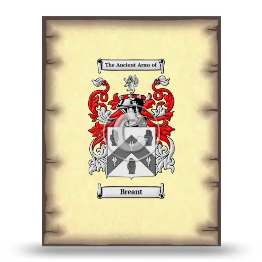 Breant Coat of Arms Print