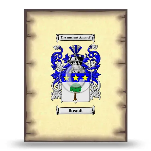 Breault Coat of Arms Print