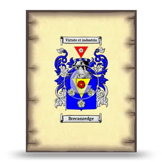 Brecanredge Coat of Arms Print