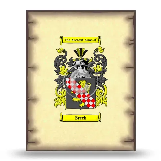 Breck Coat of Arms Print