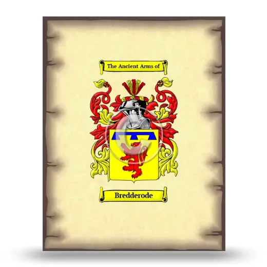 Bredderode Coat of Arms Print