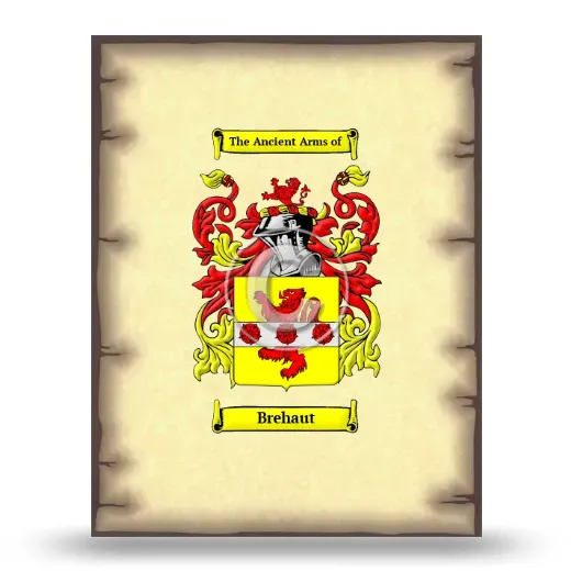 Brehaut Coat of Arms Print