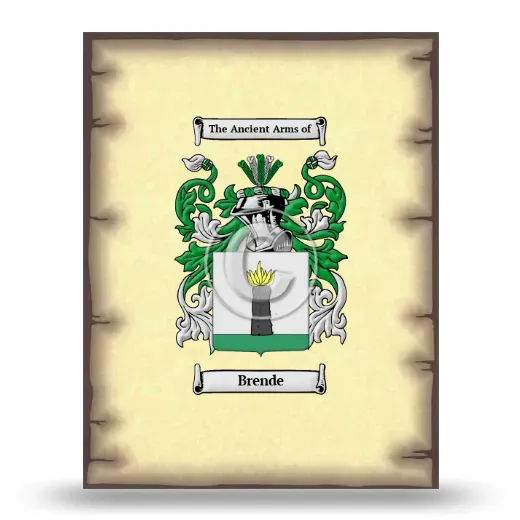 Brende Coat of Arms Print