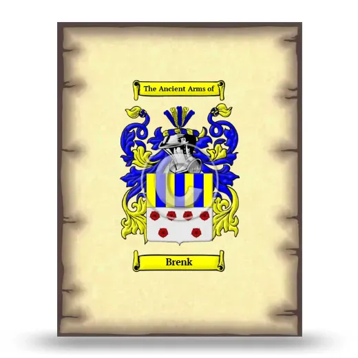 Brenk Coat of Arms Print