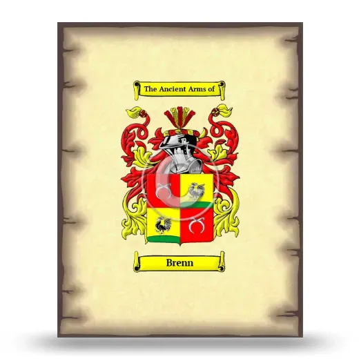 Brenn Coat of Arms Print