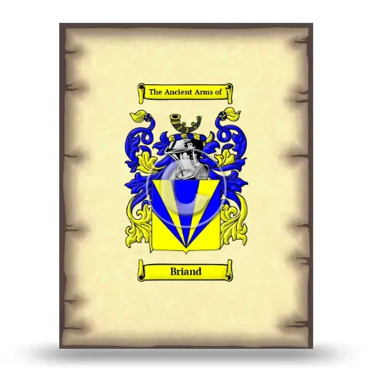 Briand Coat of Arms Print