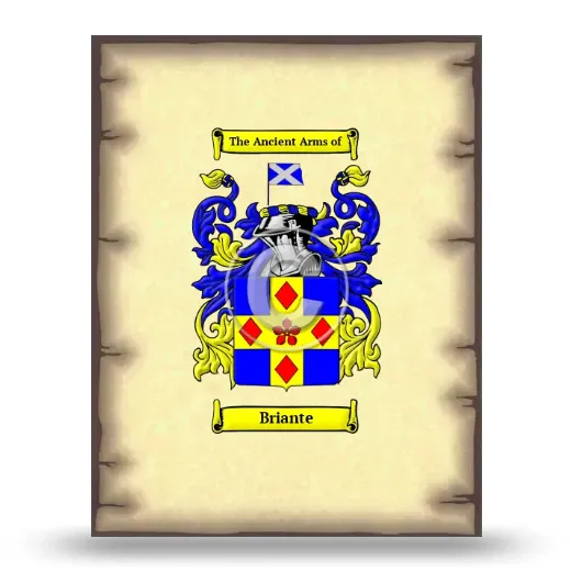 Briante Coat of Arms Print