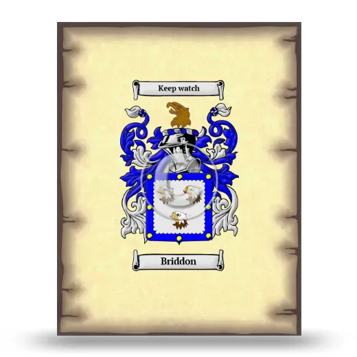 Briddon Coat of Arms Print