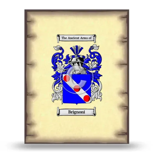 Brignoni Coat of Arms Print