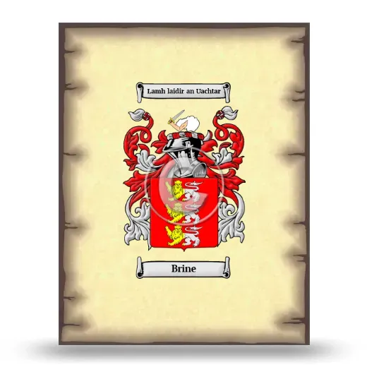 Brine Coat of Arms Print