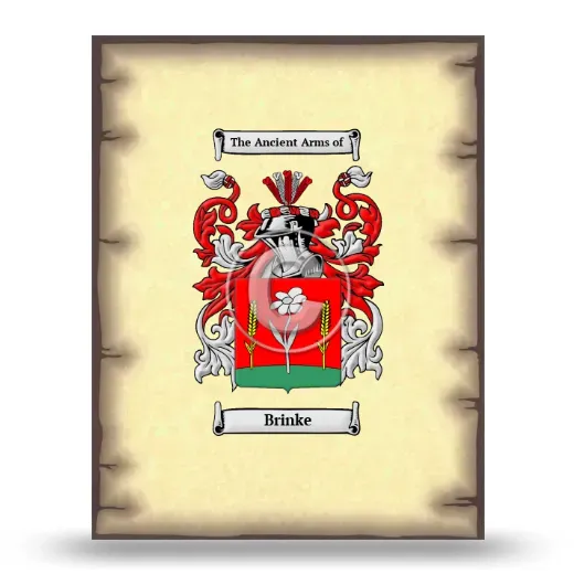 Brinke Coat of Arms Print