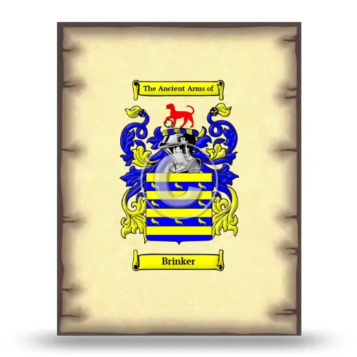 Brinker Coat of Arms Print