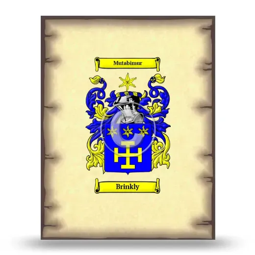 Brinkly Coat of Arms Print