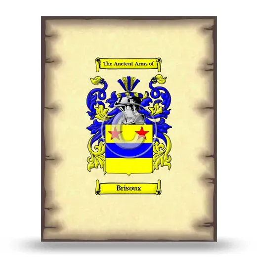 Brisoux Coat of Arms Print