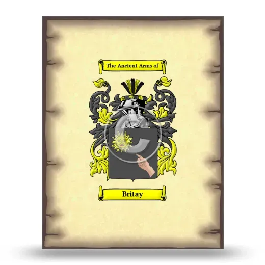 Britay Coat of Arms Print