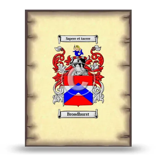 Broadhurst Coat of Arms Print