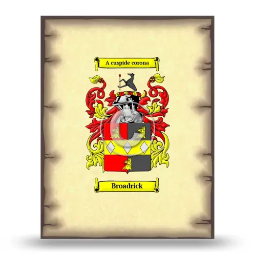 Broadrick Coat of Arms Print