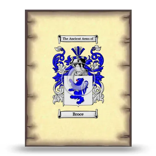 Broce Coat of Arms Print