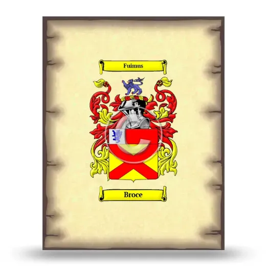 Broce Coat of Arms Print