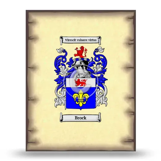 Brock Coat of Arms Print