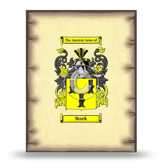 Brock Coat of Arms Print