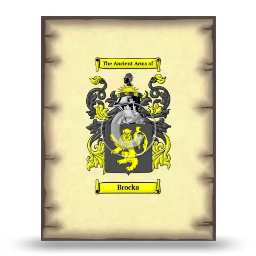 Brocka Coat of Arms Print