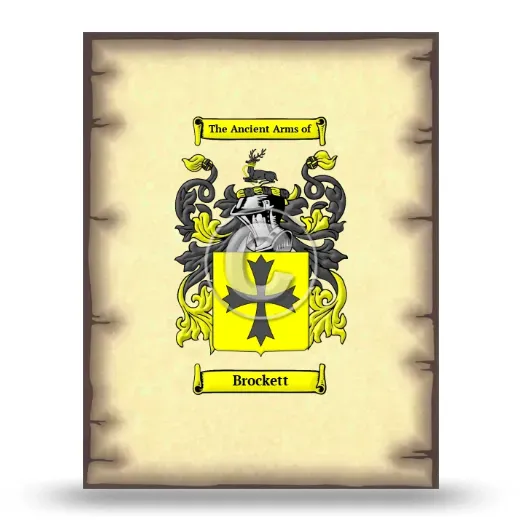 Brockett Coat of Arms Print