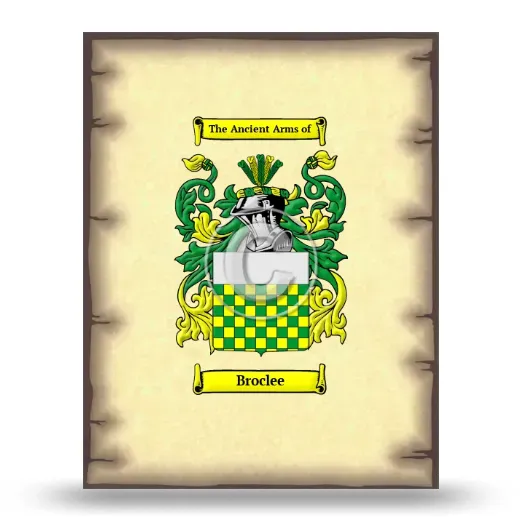 Broclee Coat of Arms Print