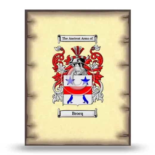 Brocq Coat of Arms Print